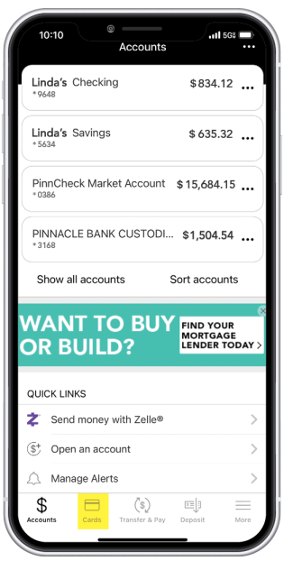 Pinnacle Bank Mobile Feature 2