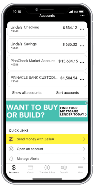 Pinnacle Bank Mobile Feature 3